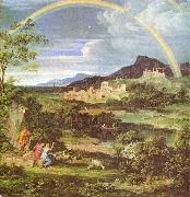 Koch, Joseph Anton Heroische Landschaft mit dem Regenbogen France oil painting artist